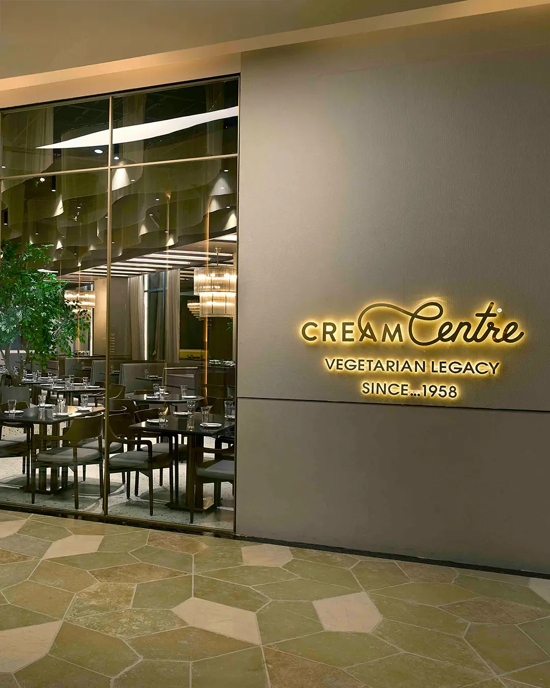 Interior of a Cream Centre restaurant