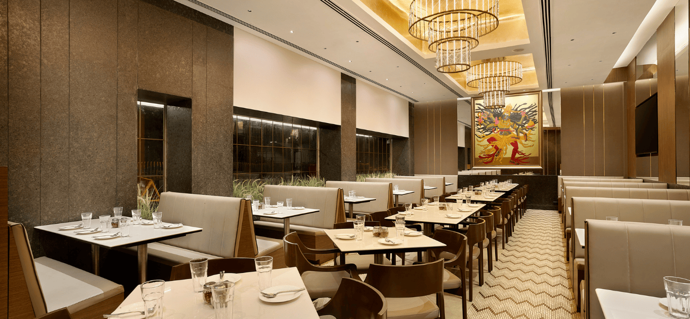 A large platter of food