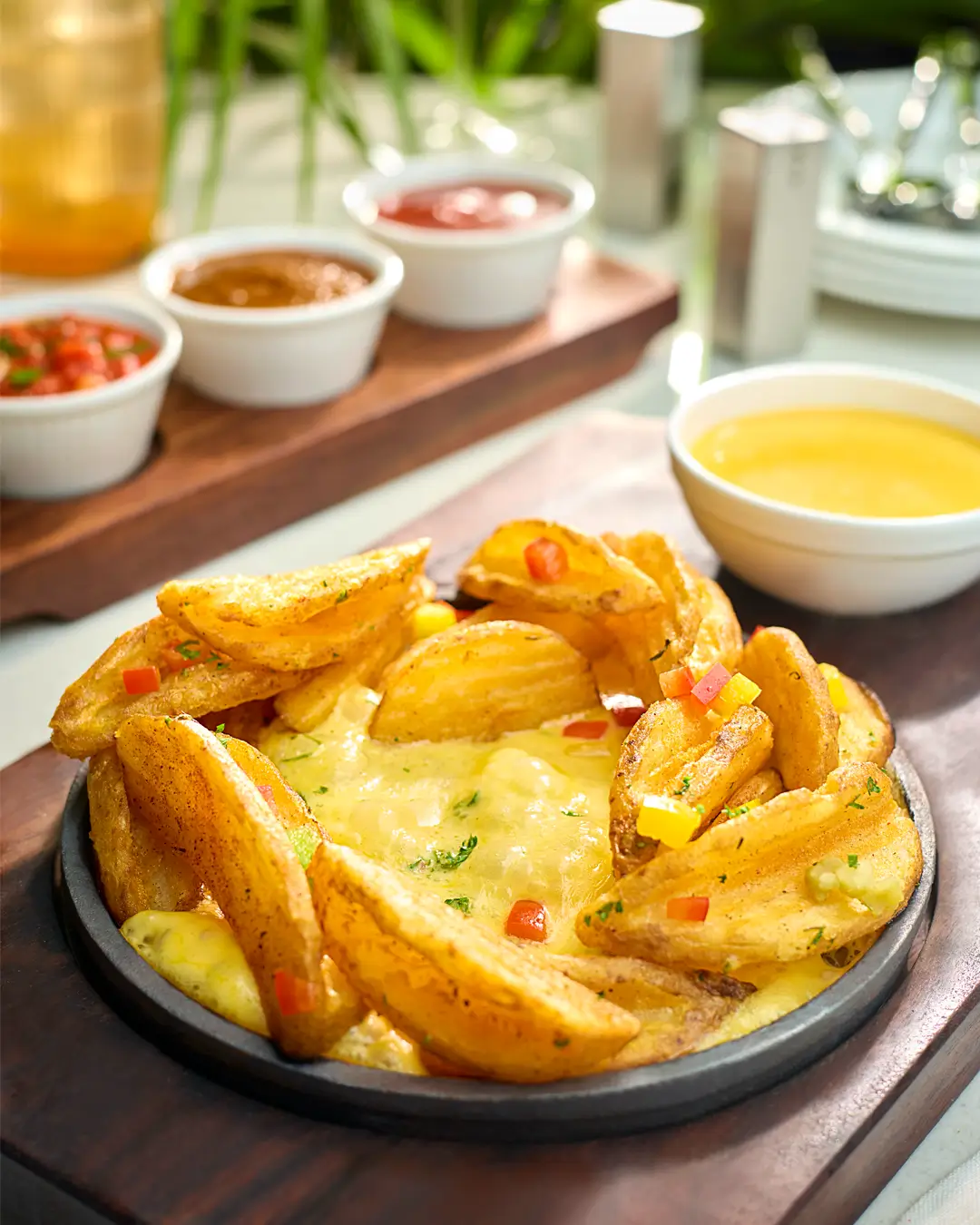 A delicious dish in a copper bowl
